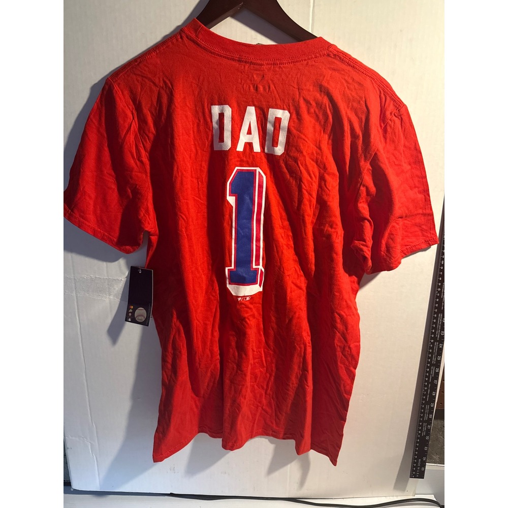 Fanatics Philadelphia Phillies Dad 1 MLB T-Shirt Red Mens Medium NWT
